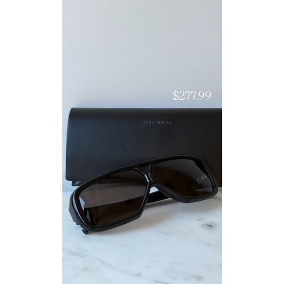 NEW Saint Laurent SL569Y Black Aviator Pilot Sunglasses main image 8